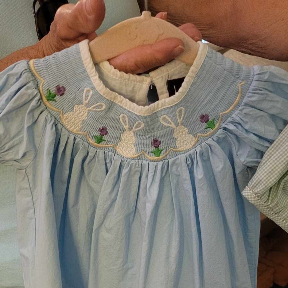 Easter dress. Smocked.